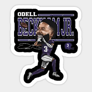 Odell Beckham Jr. Baltimore Cartoon Sticker